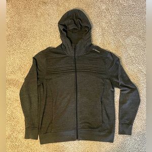 Brooks Running Men's Distance Full Zip Hoodie - Size L Charcoal